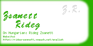 zsanett rideg business card